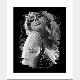 Helen mirren \ Brush Art Posters and Art